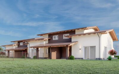 Nuove villette a schiera in Bioedilizia in Via Villanova, Fiano Torinese